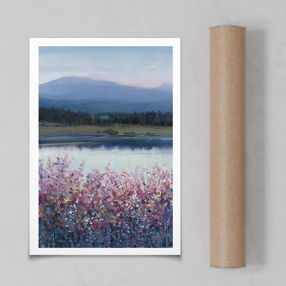 Lakeside Mountain Art Print Lakeside Mountain Art Print wall art product Tim O'Toole