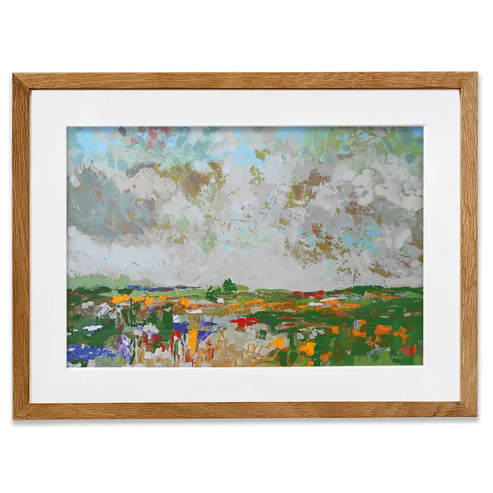 Land Framed Art Print Land Framed Art Print wall art product Maria Moretti