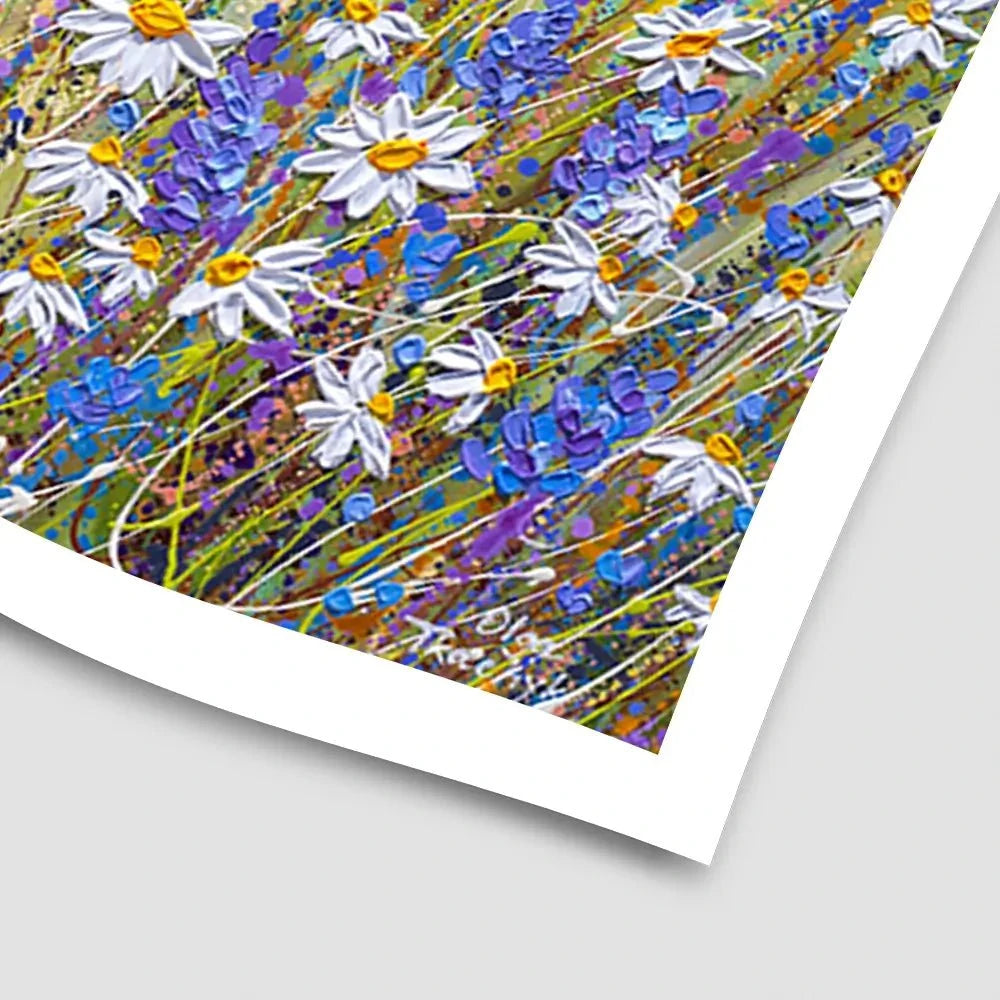 Lavender And Daisies Art Print Lavender And Daisies Art Print wall art product Olga Tkachyk