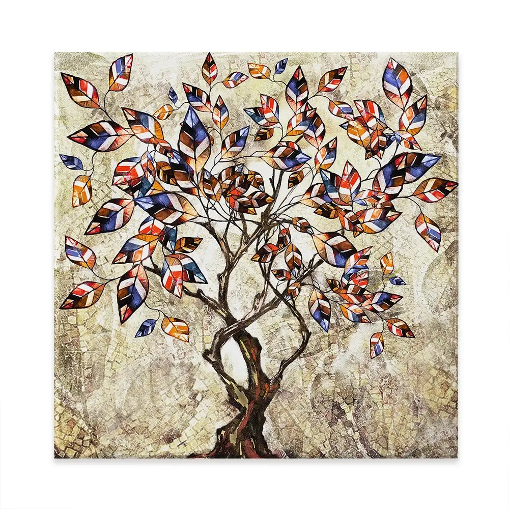 Leafy Adventure Square Canvas Print Leafy Adventure Square Canvas Print wall art product Art Print Shop