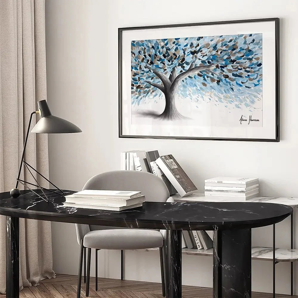 Leafy Lake Tree Framed Art Print Leafy Lake Tree Framed Art Print wall art product Ashvin Harrison