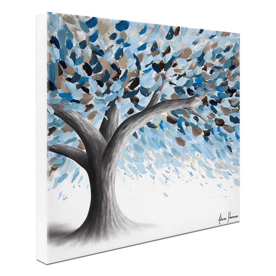 Leafy Lake Tree Square Canvas Print wall art product Ashvin Harrison