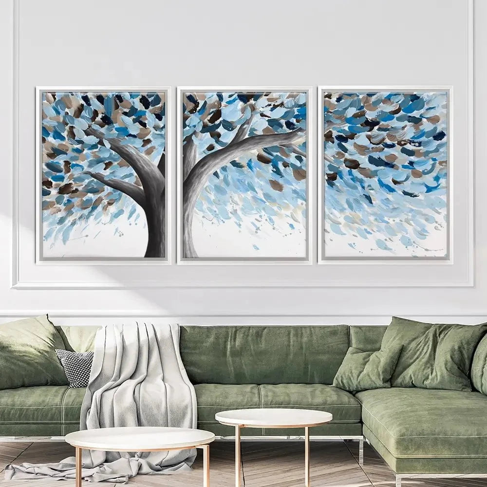 Leafy Lake Tree Trio Canvas Print Leafy Lake Tree Trio Canvas Print wall art product Ashvin Harrison