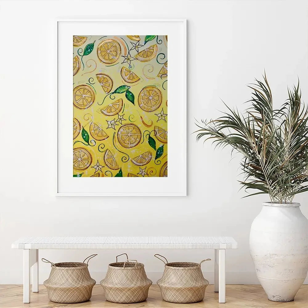 Lemons Framed Art Print Lemons Framed Art Print wall art product Elizabeth White