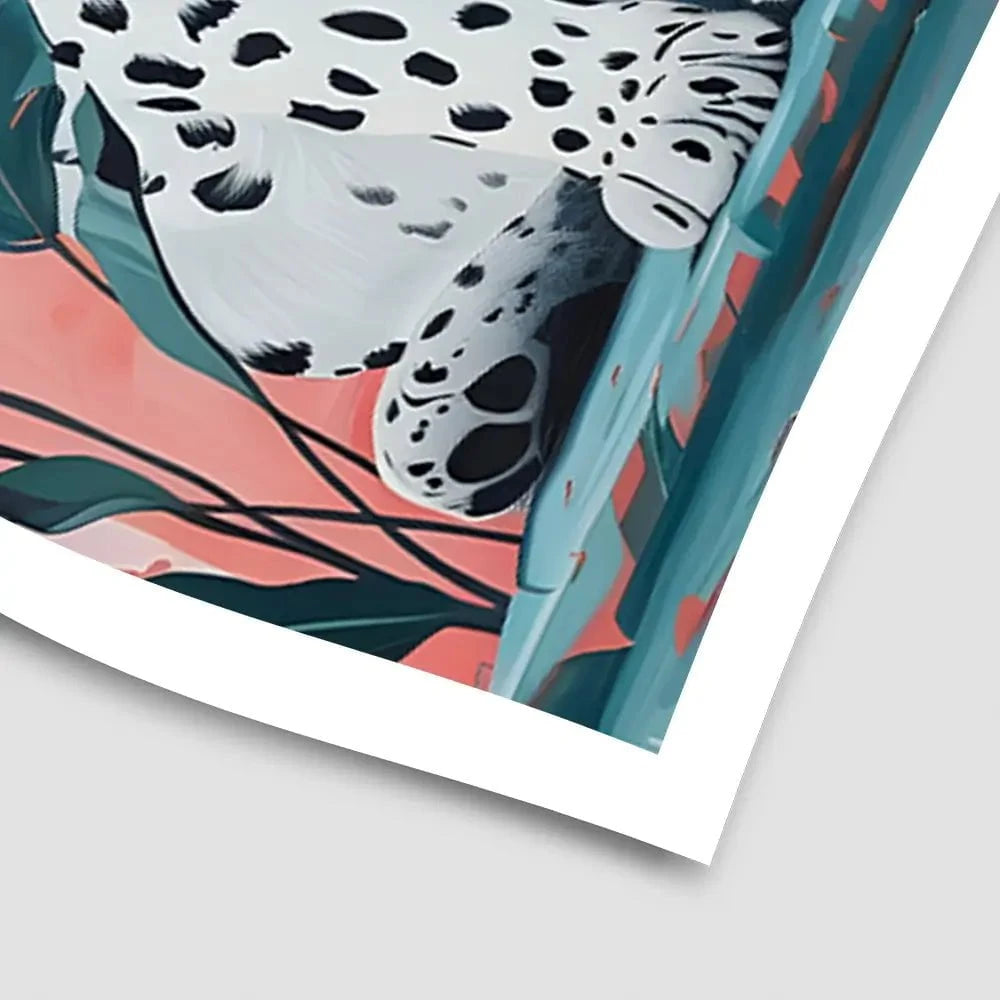 Leopard And The Leaves Art Print Leopard And The Leaves Art Print wall art product Art Print Shop