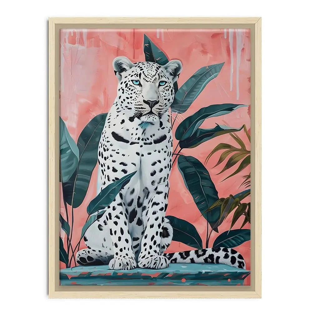 Leopard And The Leaves Canvas Print Leopard And The Leaves Canvas Print wall art product Art Print Shop