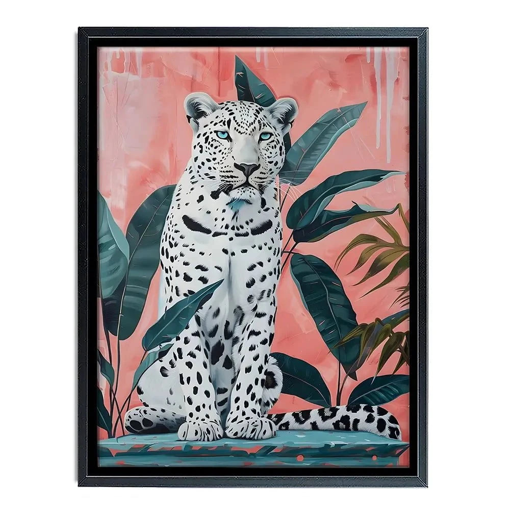 Leopard And The Leaves Canvas Print Leopard And The Leaves Canvas Print wall art product Art Print Shop