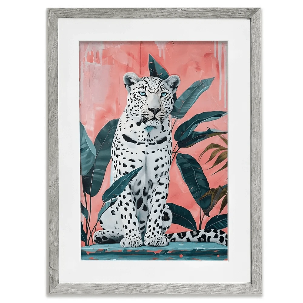 Leopard And The Leaves Framed Art Print Leopard And The Leaves Framed Art Print wall art product Art Print Shop