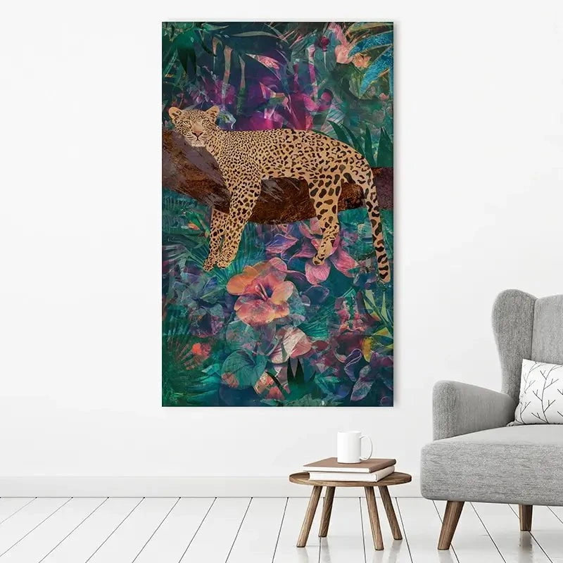 Leopard In The Jungle Canvas Print Leopard In The Jungle Canvas Print wall art product Sarah Manovski