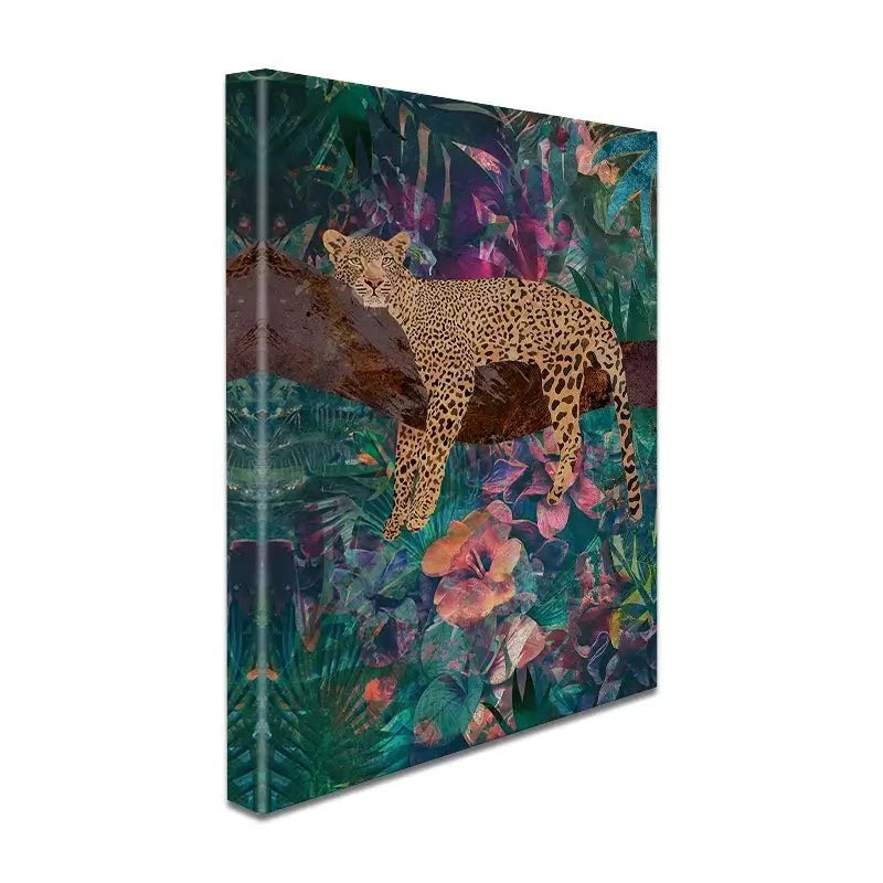 Leopard In The Jungle Canvas Print Leopard In The Jungle Canvas Print wall art product Sarah Manovski