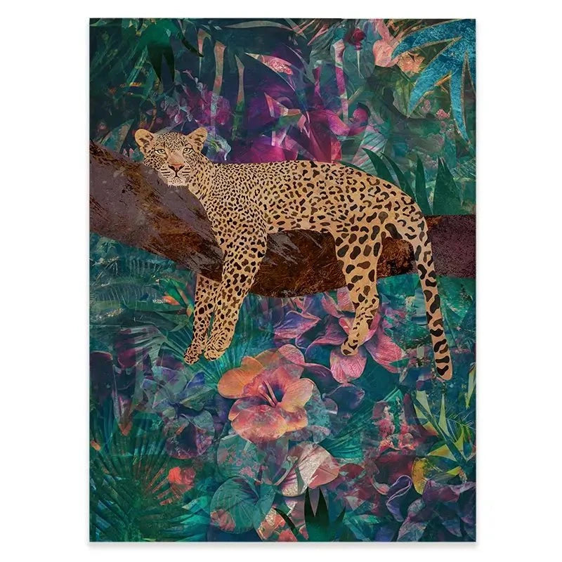 Leopard In The Jungle Canvas Print Leopard In The Jungle Canvas Print wall art product Sarah Manovski