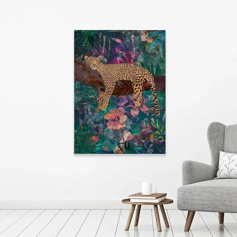 Leopard In The Jungle Canvas Print Leopard In The Jungle Canvas Print wall art product Sarah Manovski