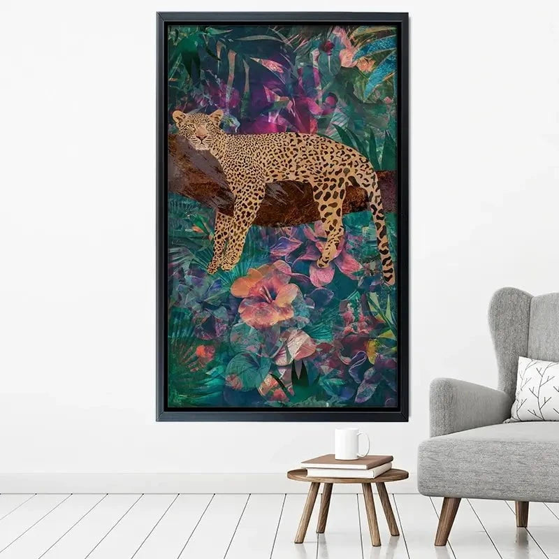Leopard In The Jungle Canvas Print Leopard In The Jungle Canvas Print wall art product Sarah Manovski