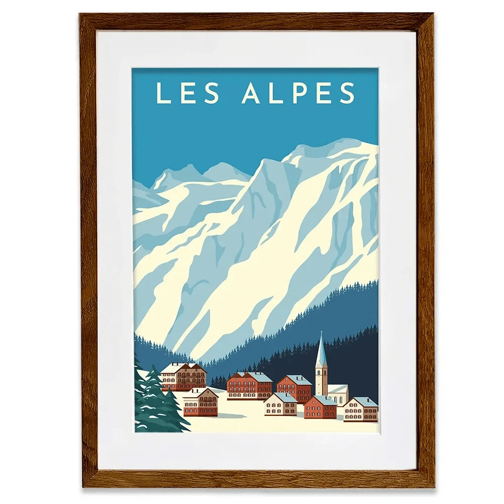 Les Alpes Framed Art Print Les Alpes Framed Art Print wall art product Rinat Khairitdinov / Shutterstock