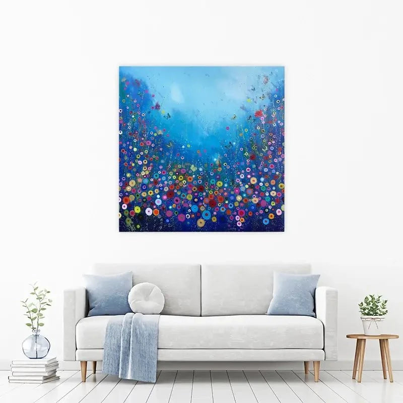 Let Me Love You Blue Canvas Print Let Me Love You Blue Canvas Print wall art product Laure Bury