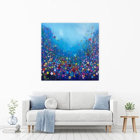 Let Me Love You Blue Canvas Print Let Me Love You Blue Canvas Print wall art product Laure Bury