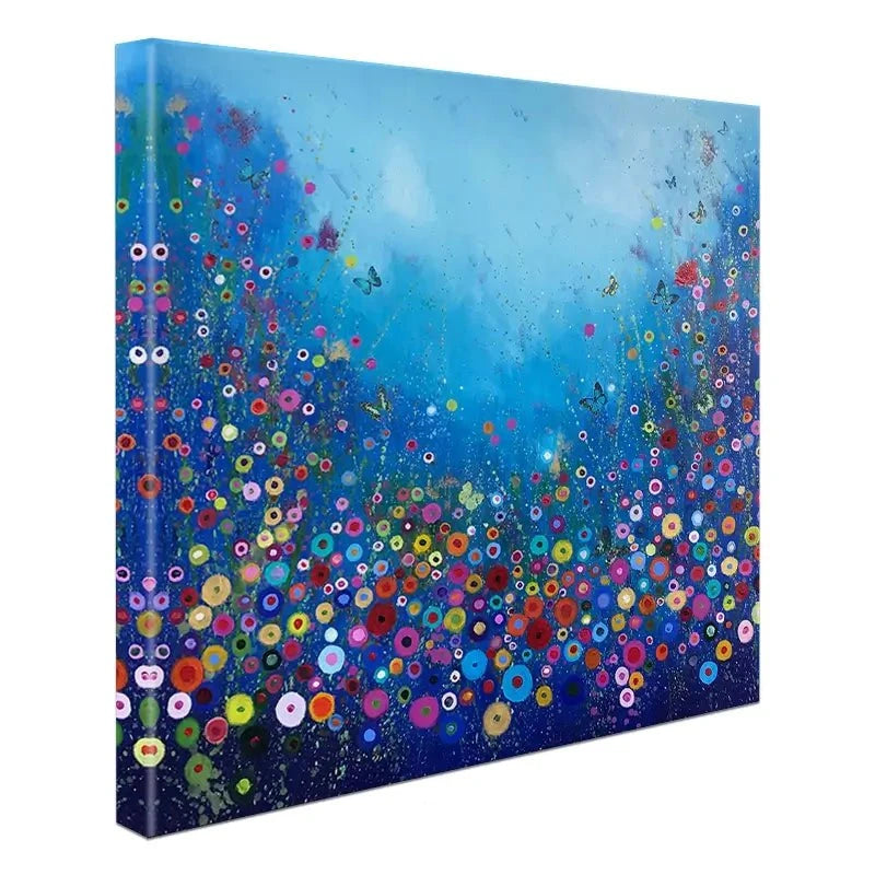 Let Me Love You Blue Canvas Print Let Me Love You Blue Canvas Print wall art product Laure Bury