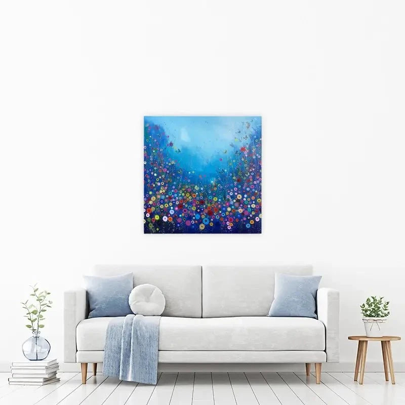 Let Me Love You Blue Canvas Print Let Me Love You Blue Canvas Print wall art product Laure Bury