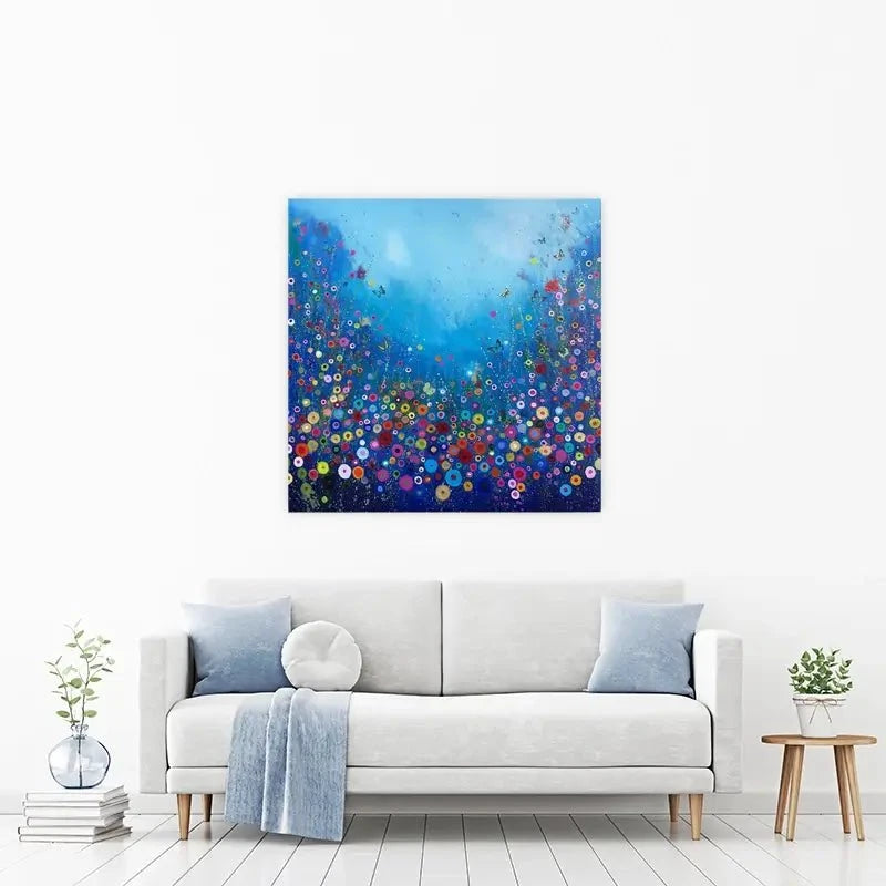 Let Me Love You Blue Canvas Print Let Me Love You Blue Canvas Print wall art product Laure Bury
