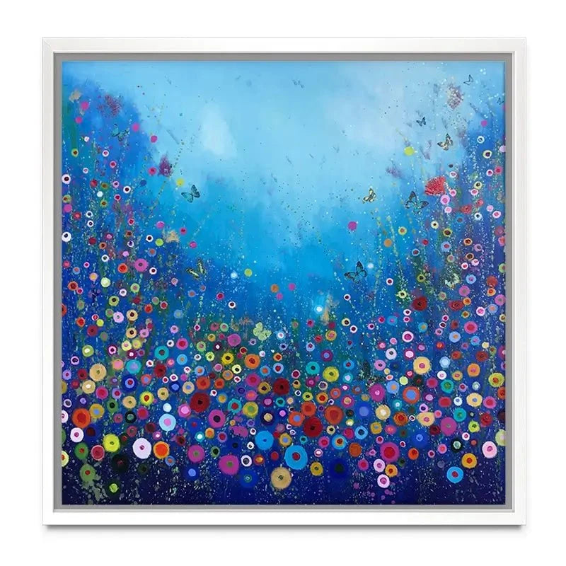 Let Me Love You Blue Canvas Print Let Me Love You Blue Canvas Print wall art product Laure Bury