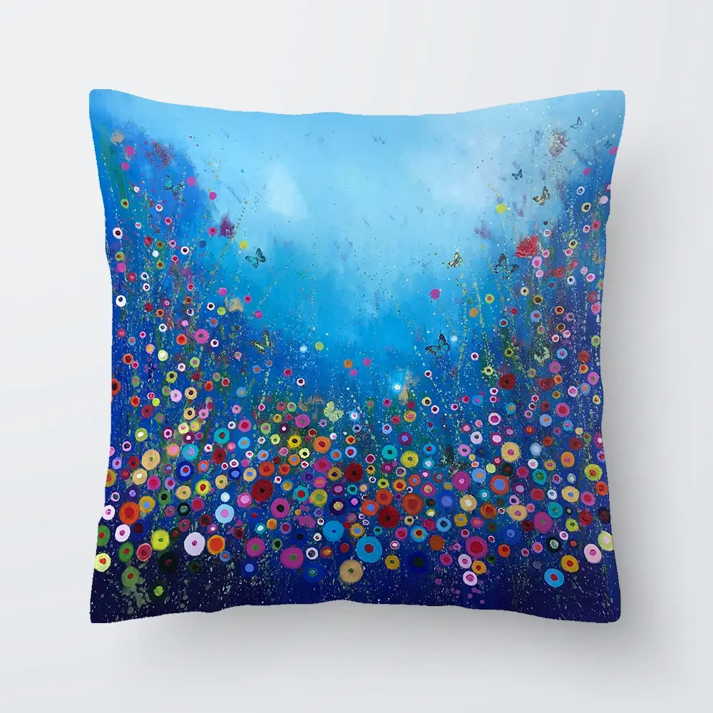 Let Me Love You Blue Cushion Let Me Love You Blue Cushion wall art product Laure Bury