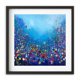Let Me Love You Blue Framed Art Print Let Me Love You Blue Framed Art Print wall art product Laure Bury