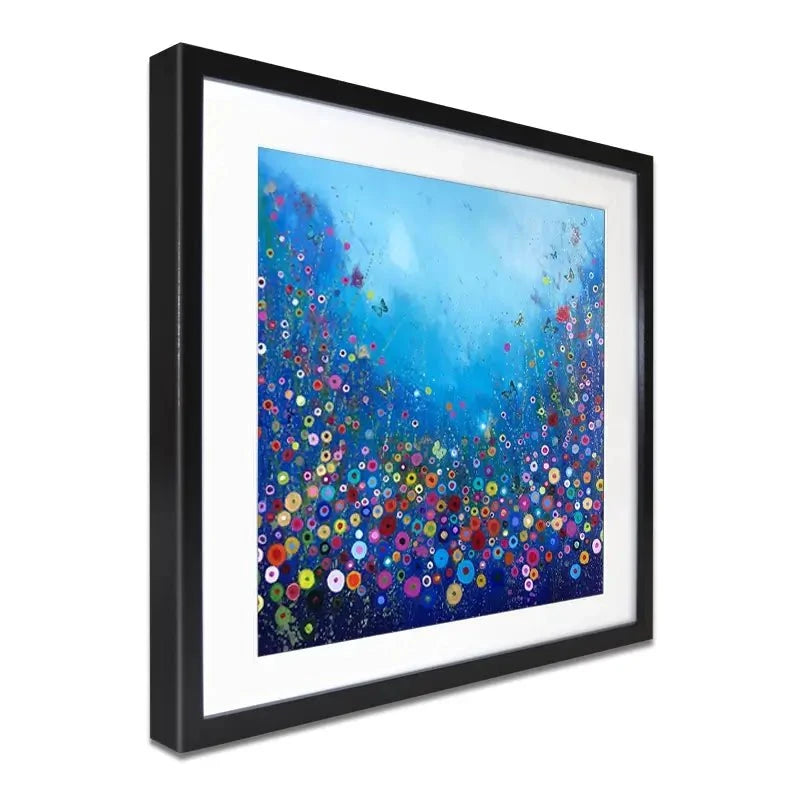 Let Me Love You Blue Framed Art Print Let Me Love You Blue Framed Art Print wall art product Laure Bury