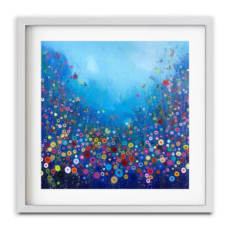 Let Me Love You Blue Framed Art Print Let Me Love You Blue Framed Art Print wall art product Laure Bury
