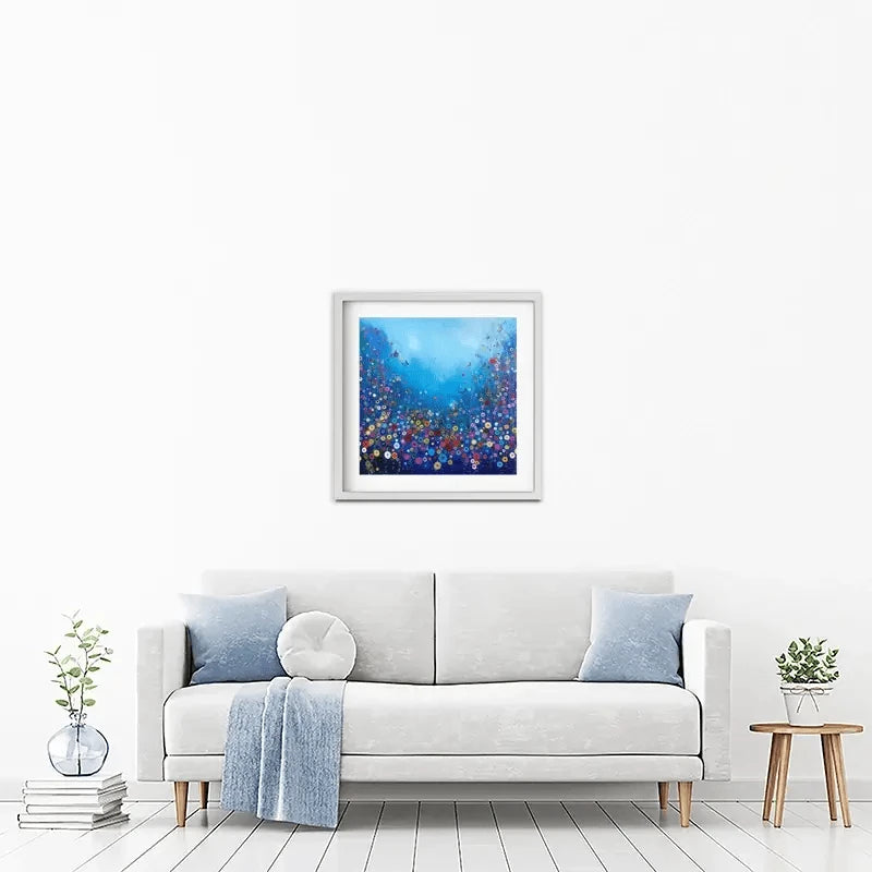 Let Me Love You Blue Framed Art Print Let Me Love You Blue Framed Art Print wall art product Laure Bury