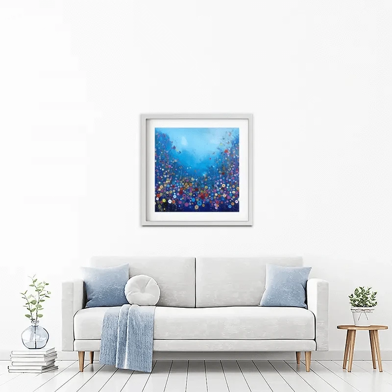 Let Me Love You Blue Framed Art Print Let Me Love You Blue Framed Art Print wall art product Laure Bury