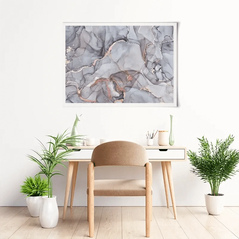 Light Grey Marble Art Print Light Grey Marble Art Print wall art product djero.adlibeshe yahoo.com / Shutterstock