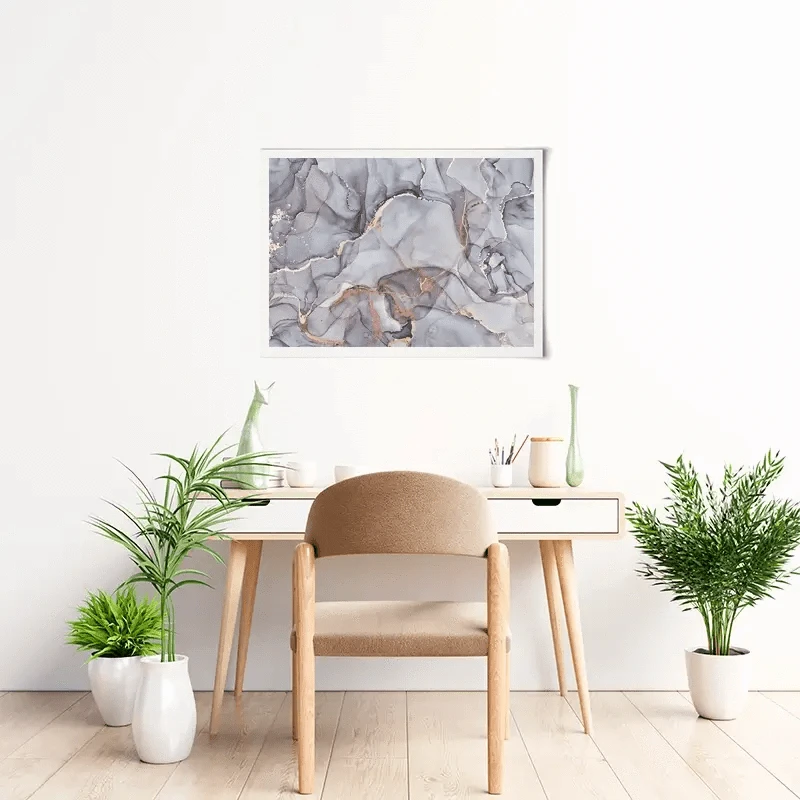 Light Grey Marble Art Print Light Grey Marble Art Print wall art product djero.adlibeshe yahoo.com / Shutterstock