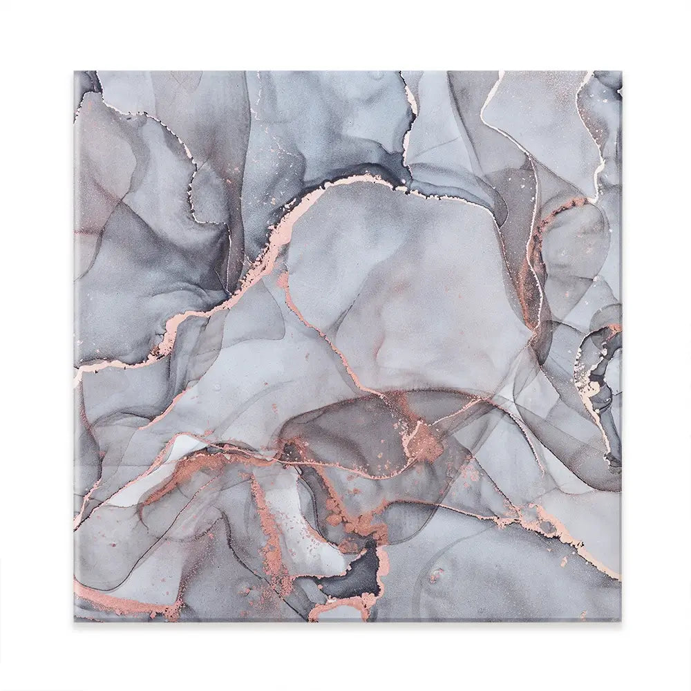 Light Grey Marble Square Canvas Print Light Grey Marble Square Canvas Print wall art product Art Print Shop