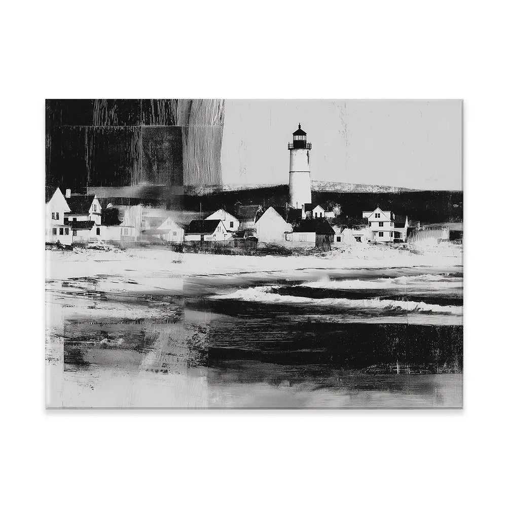 Lighthouse By The Ocean Canvas Print Lighthouse By The Ocean Canvas Print wall art product Chromatic Storm Studio
