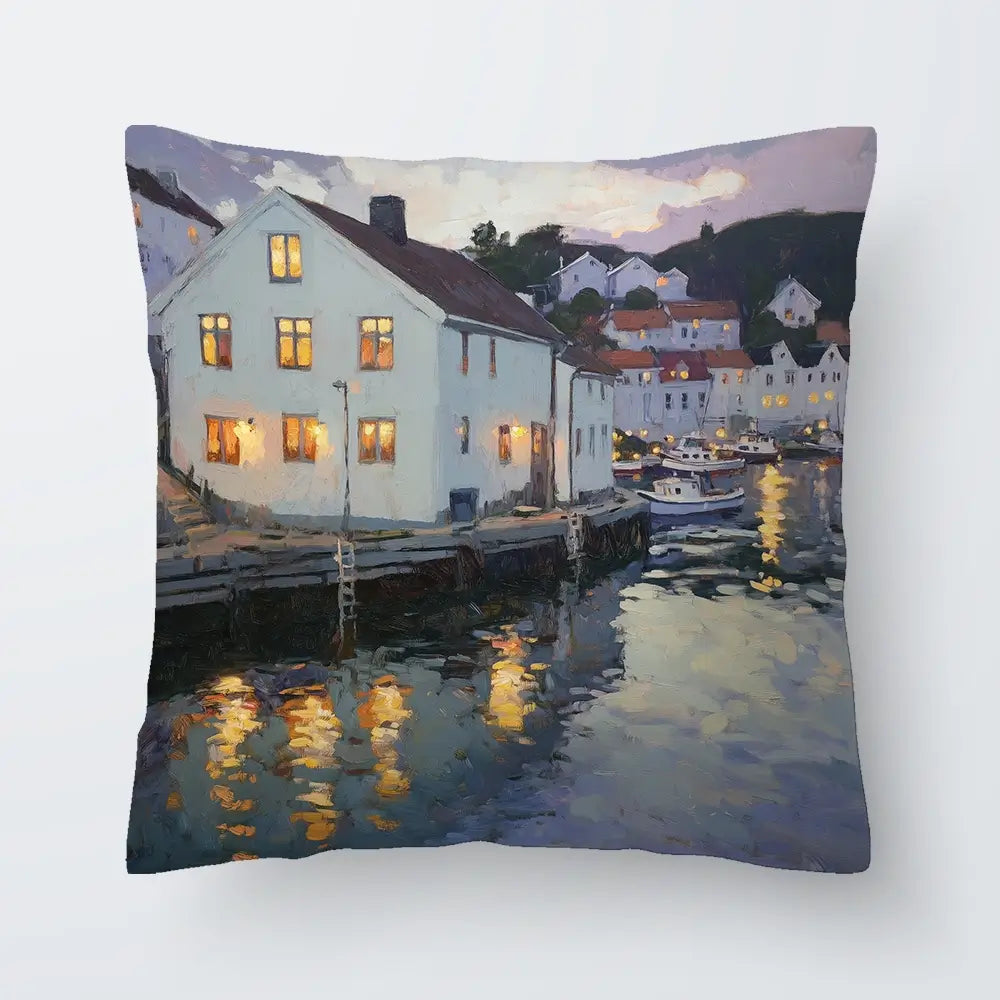 Lights In Windows Cushion Lights In Windows Cushion wall art product Tanya Ocean
