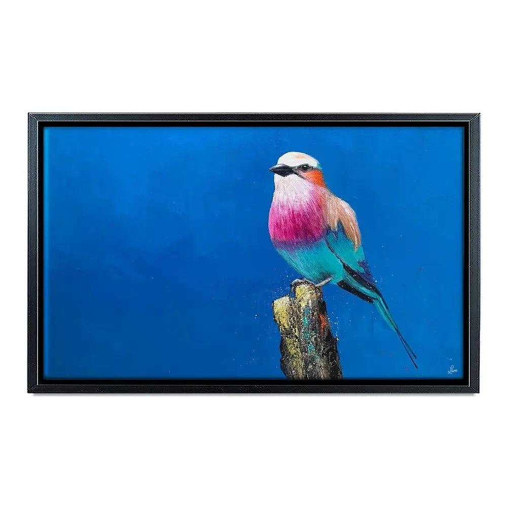 Lilac Breasted Roller Under An African Sun Canvas Print Lilac Breasted Roller Under An African Sun Canvas Print wall art product Laure Bury