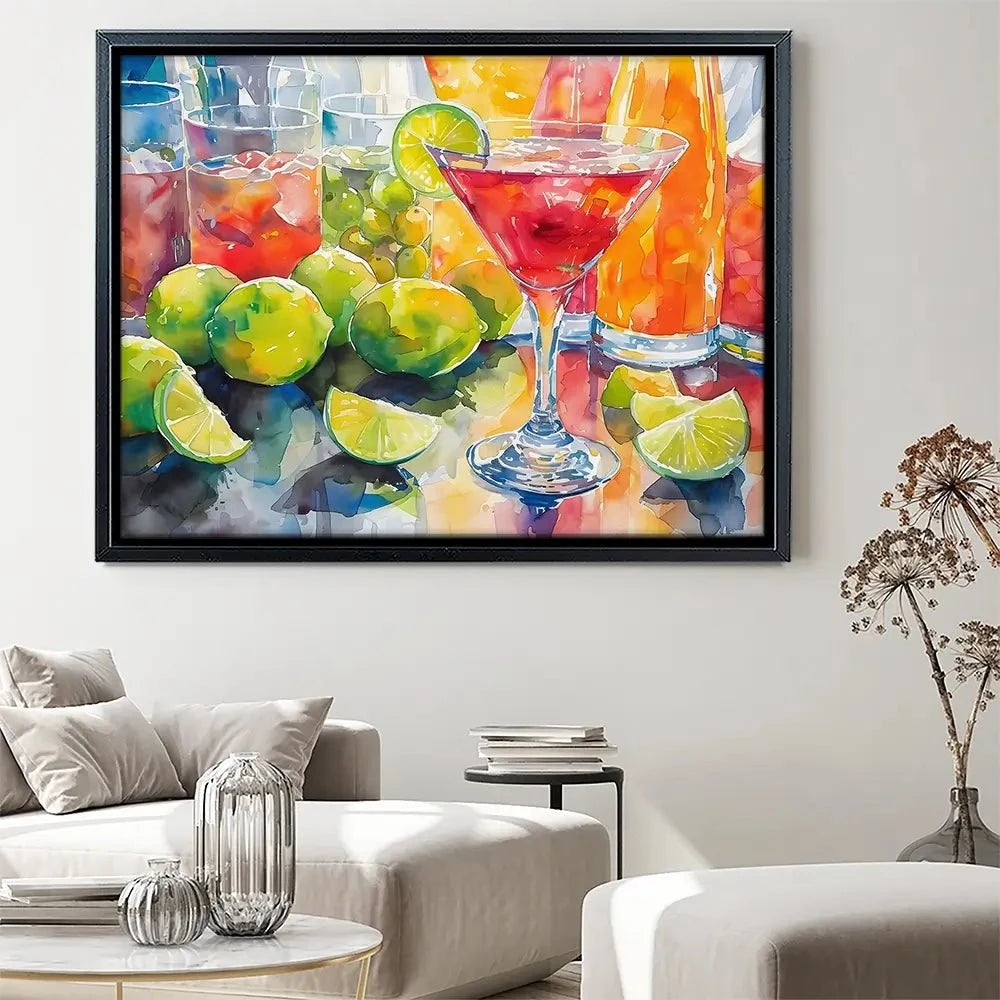 Lime Slice Canvas Print Lime Slice Canvas Print wall art product Art Print Shop