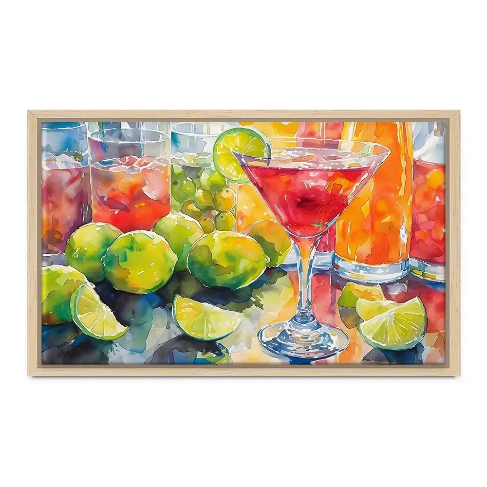 Lime Slice Canvas Print Lime Slice Canvas Print wall art product Art Print Shop