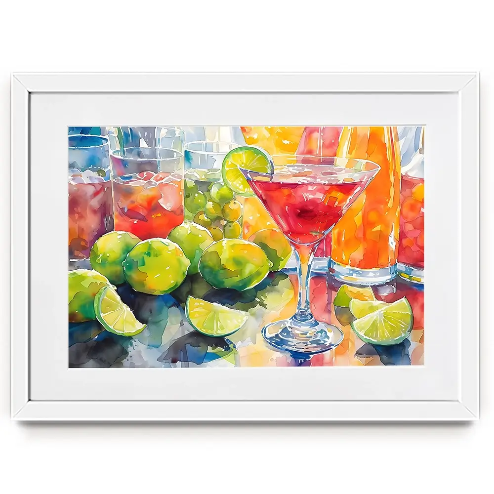 Lime Slice Framed Art Print Lime Slice Framed Art Print wall art product Art Print Shop