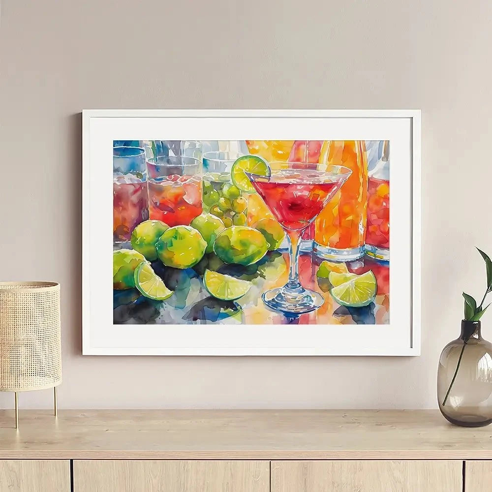 Lime Slice Framed Art Print Lime Slice Framed Art Print wall art product Art Print Shop
