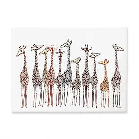Line Of Giraffes Canvas Print Line Of Giraffes Canvas Print wall art product fresher / Shutterstock