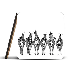 Line Of Zebras Coaster Set Line Of Zebras Coaster Set wall art product fresher / Shutterstock