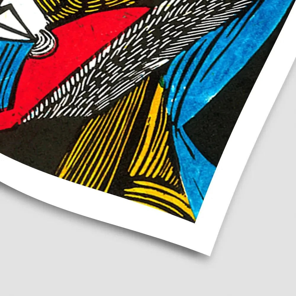 Linocut Faces Art Print Linocut Faces Art Print wall art product Sunnyisland / Shutterstock