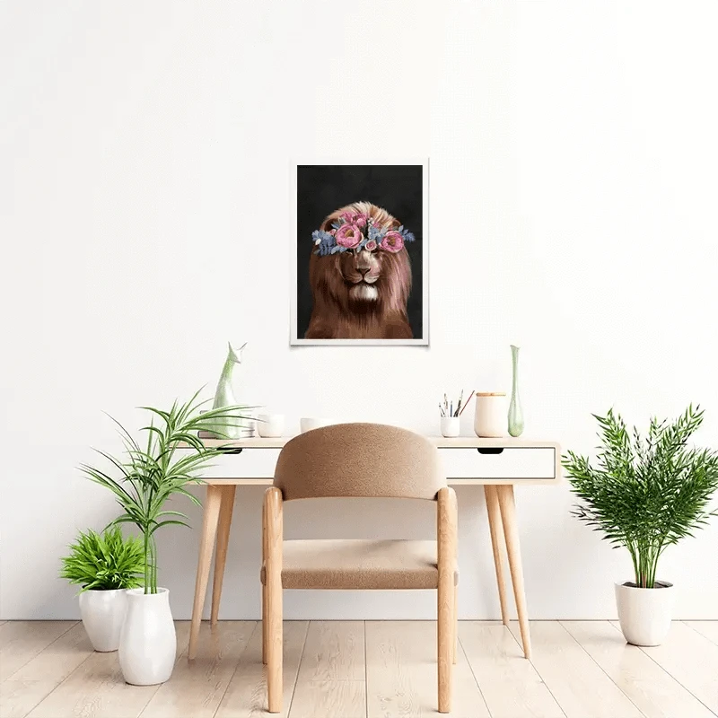 Lion Crown Art Print Lion Crown Art Print wall art product Svetlana Aleynikova