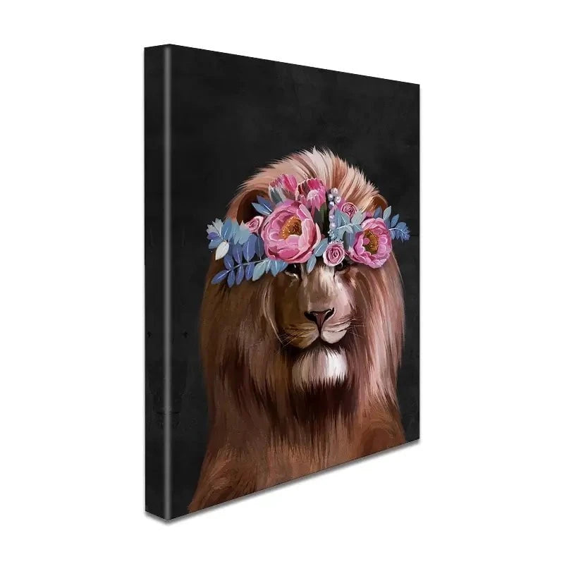 Lion Crown Canvas Print Lion Crown Canvas Print wall art product Svetlana Aleynikova