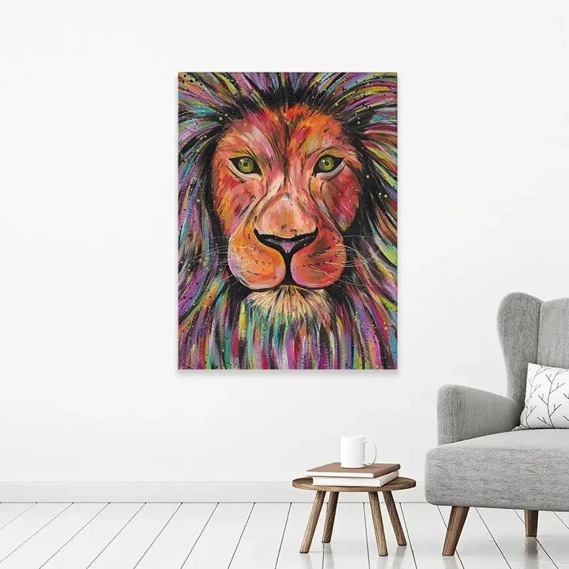 Lion Elio Canvas Print Lion Elio Canvas Print wall art product Emma LC Art
