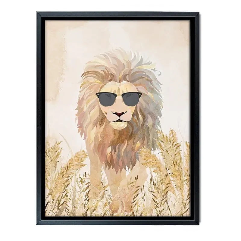 Lion In The Grass Canvas Print Lion In The Grass Canvas Print wall art product Sarah Manovski