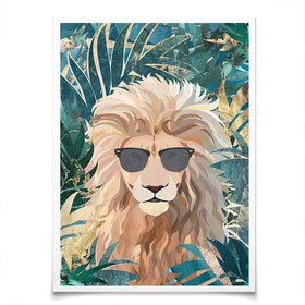 Lion In The Jungle Art Print Lion In The Jungle Art Print wall art product Sarah Manovski