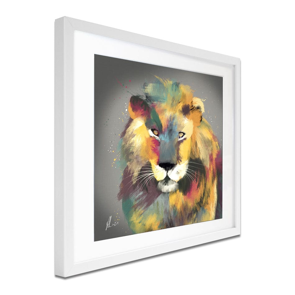 Lion Multi Framed Art Print wall art product Aimee Linzi