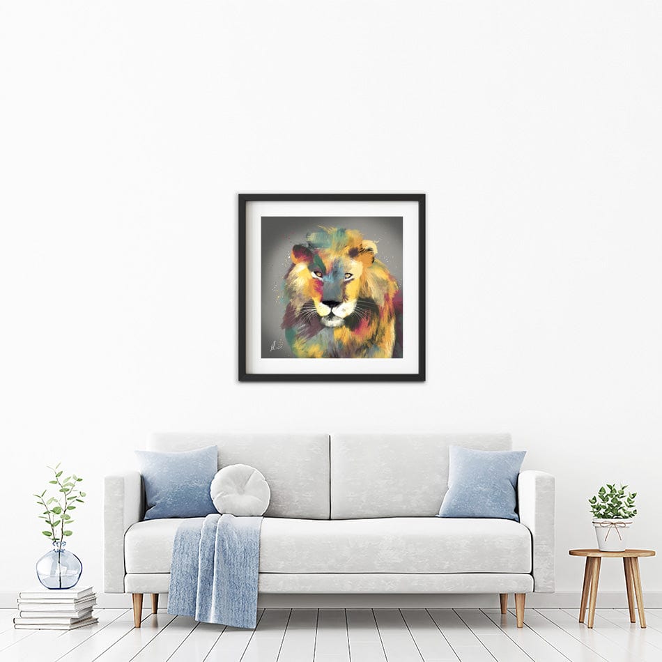 Lion Multi Framed Art Print wall art product Aimee Linzi